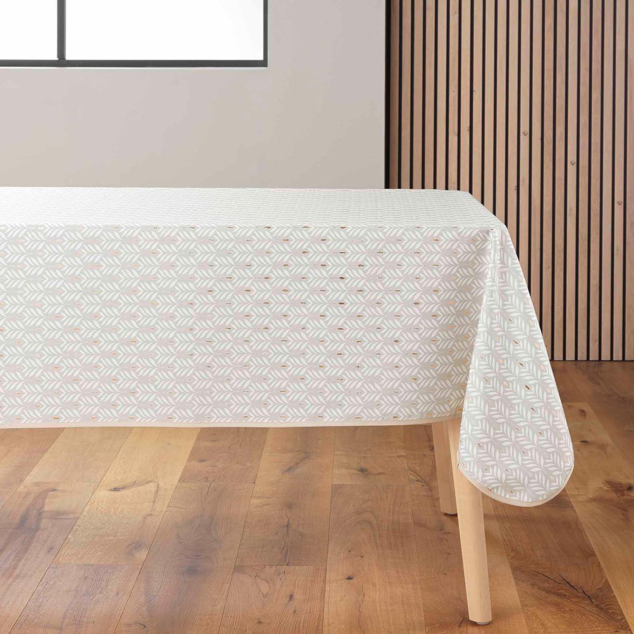 Voir la diapositive 2 : Douceur d'Intérieur Nappe imprimé  piana  145x240cm naturel