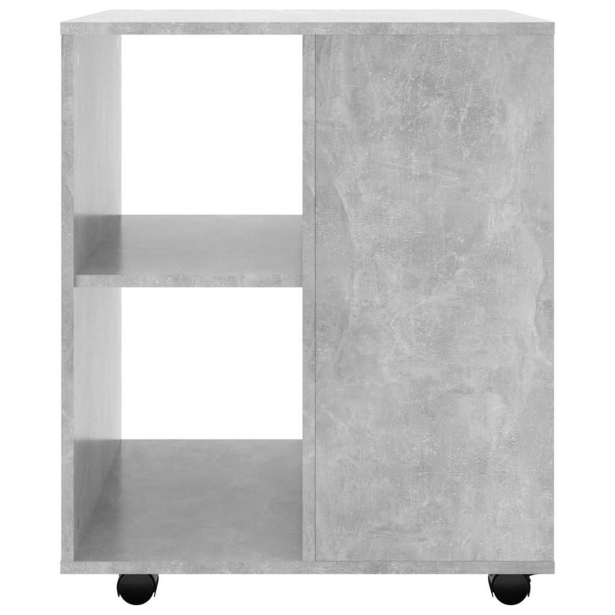 VIDAXL Armoire a roulettes Gris beton 60x53x72 cm Bois d'ingenierie