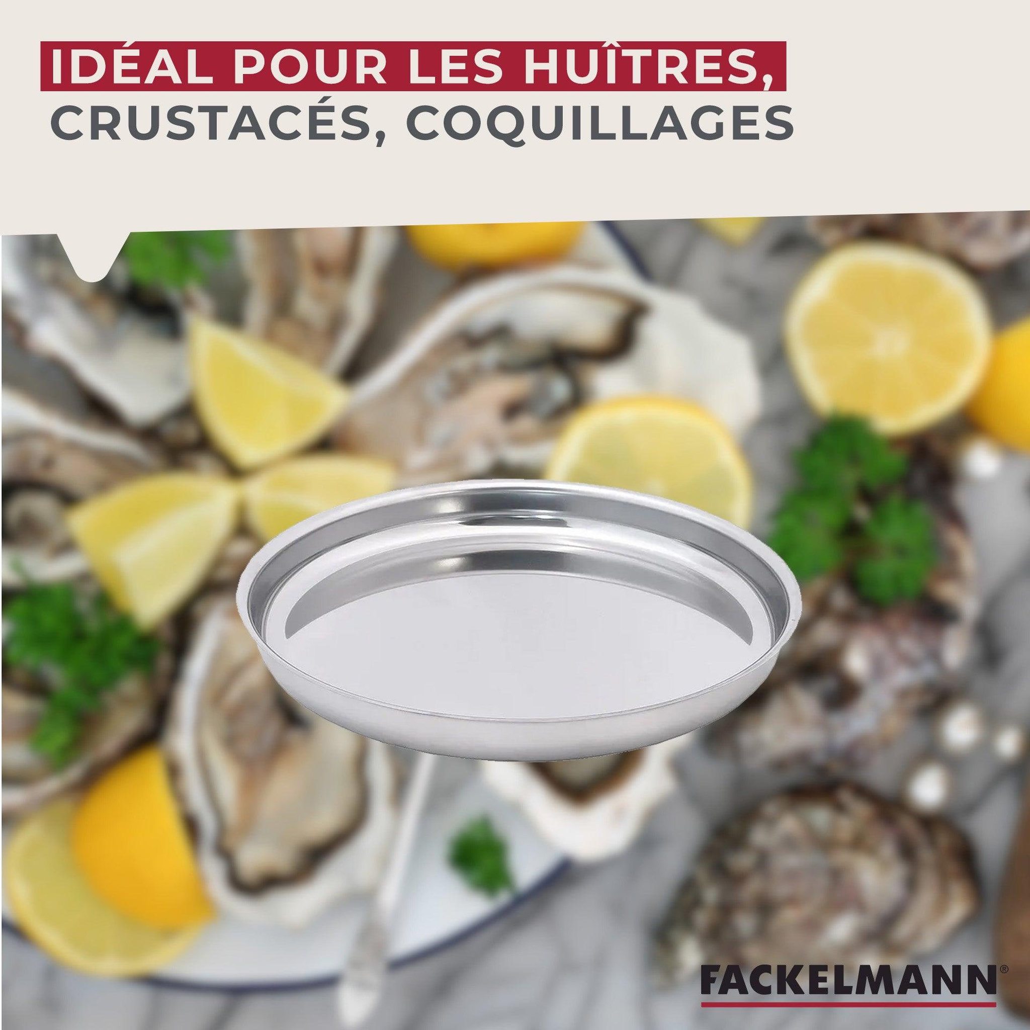 Voir la diapositive 4 : Fackelmann Lot de 2 plateaux pour fruits de mer 34,7 cm fackelmann spécialités culinaires