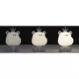 Paris Prix Lampe Veilleuse  Hippopotame  25cm Blanc & Gris