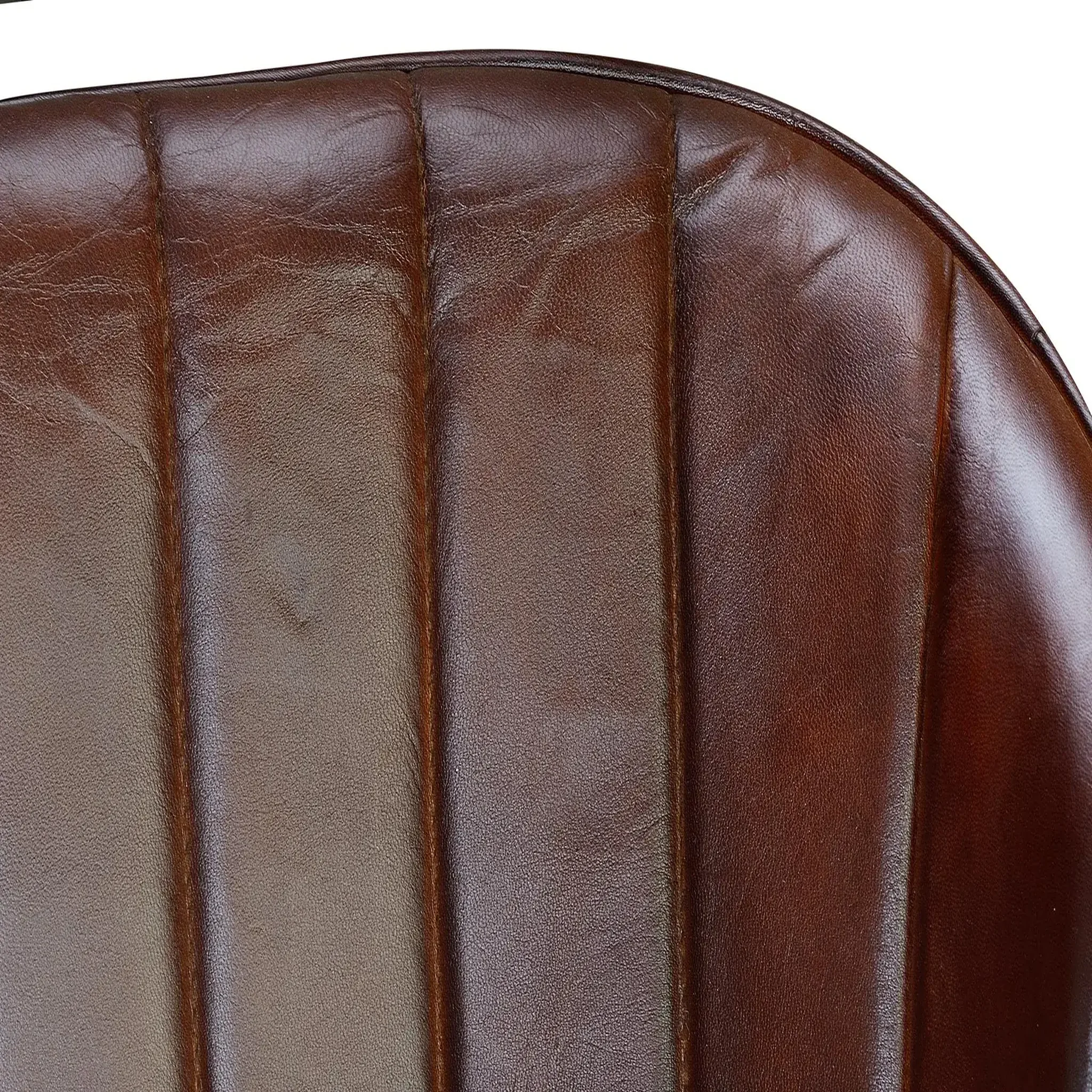 Voir la diapositive 5 : GINER Y COLOMER SL Fauteuil en cuir 54 cm style industriel vintage