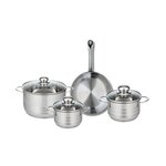ELO Ensemble de 1 Poêle de cuisson 24 cm et 3 faitouts 14, 16 et 20 cm Elo Profi Brillant
