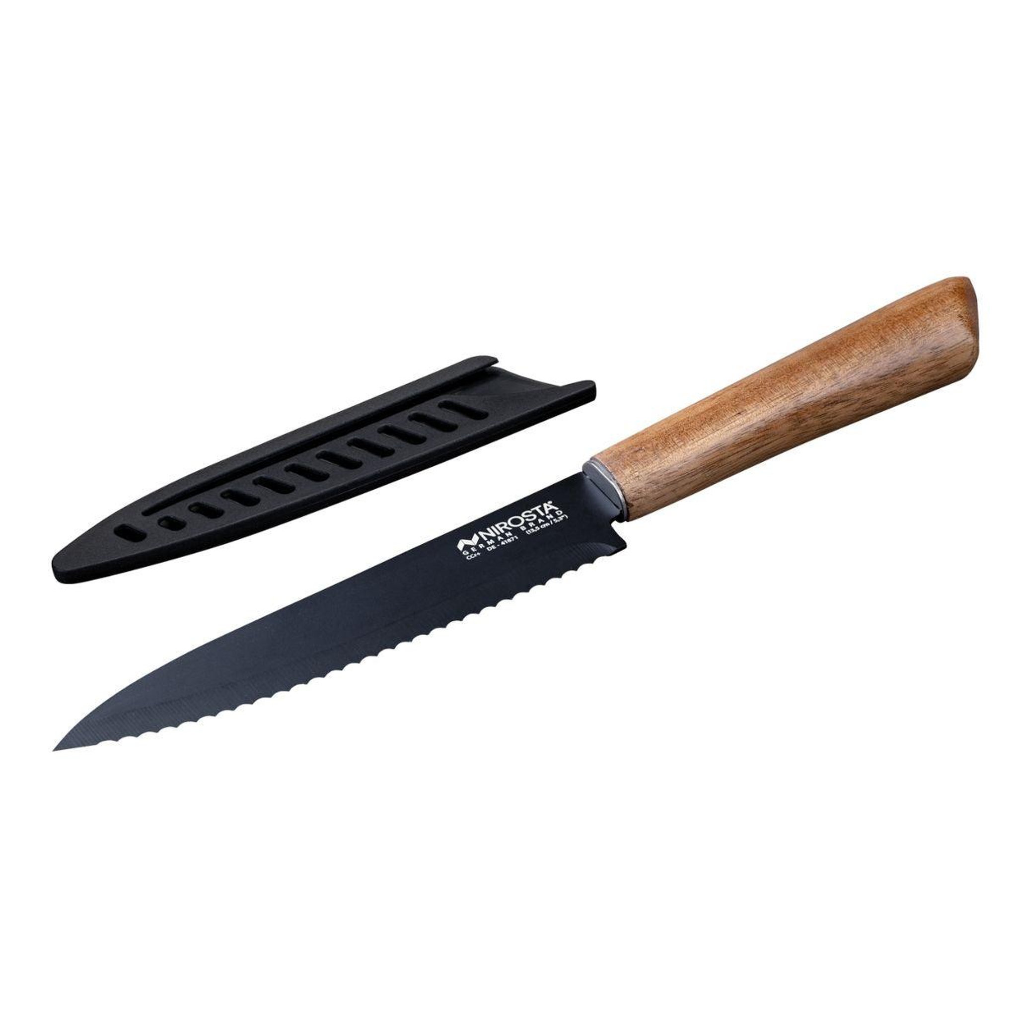 NIROSTA Couteau de cuisine lame crantée 24 cm nirosta flow
