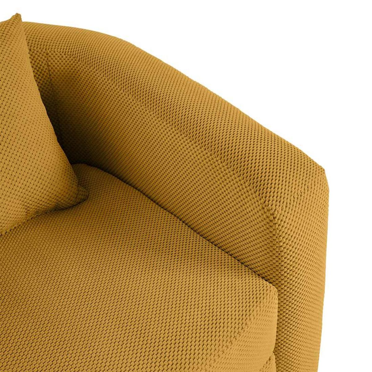 BEST MOBILIER Nuvia - canapé convertible déplimousse 1 place en velours texturé