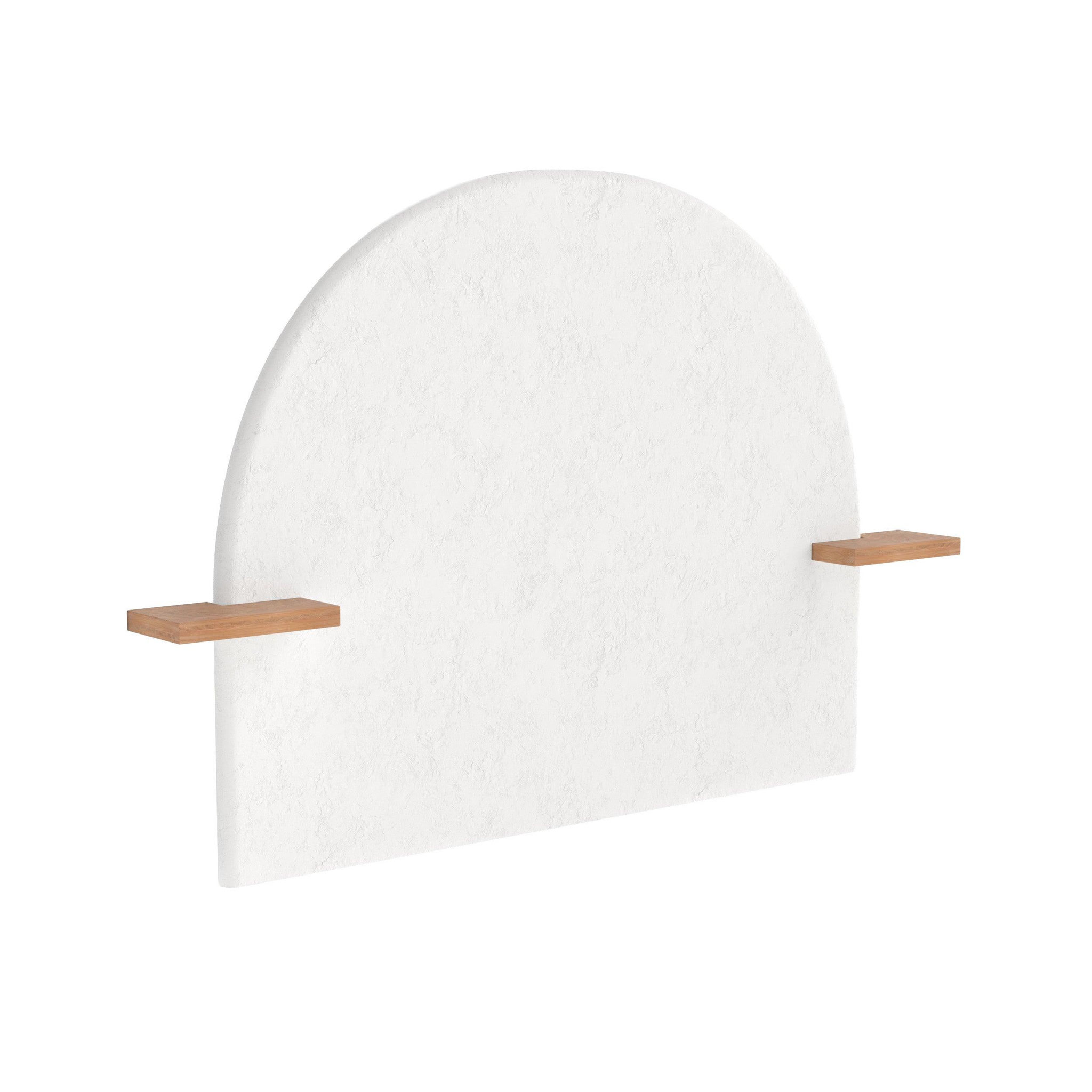 MAISON PAVANE Tête de lit en plâtre blanc cassé et bois d'acacia 175 cm-fira