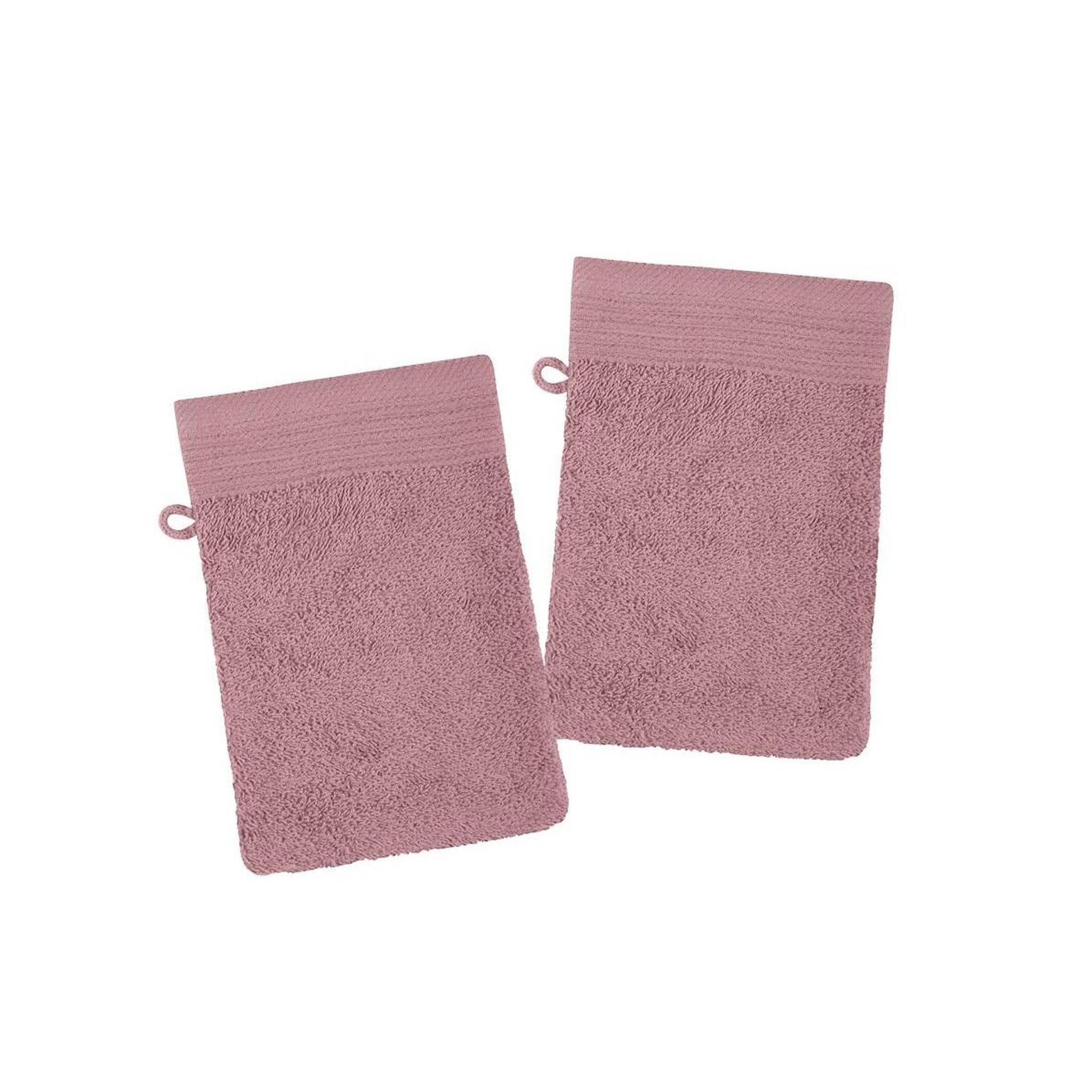 Voir la diapositive 1 : Eden Lot de 2 gants de toilette lilas