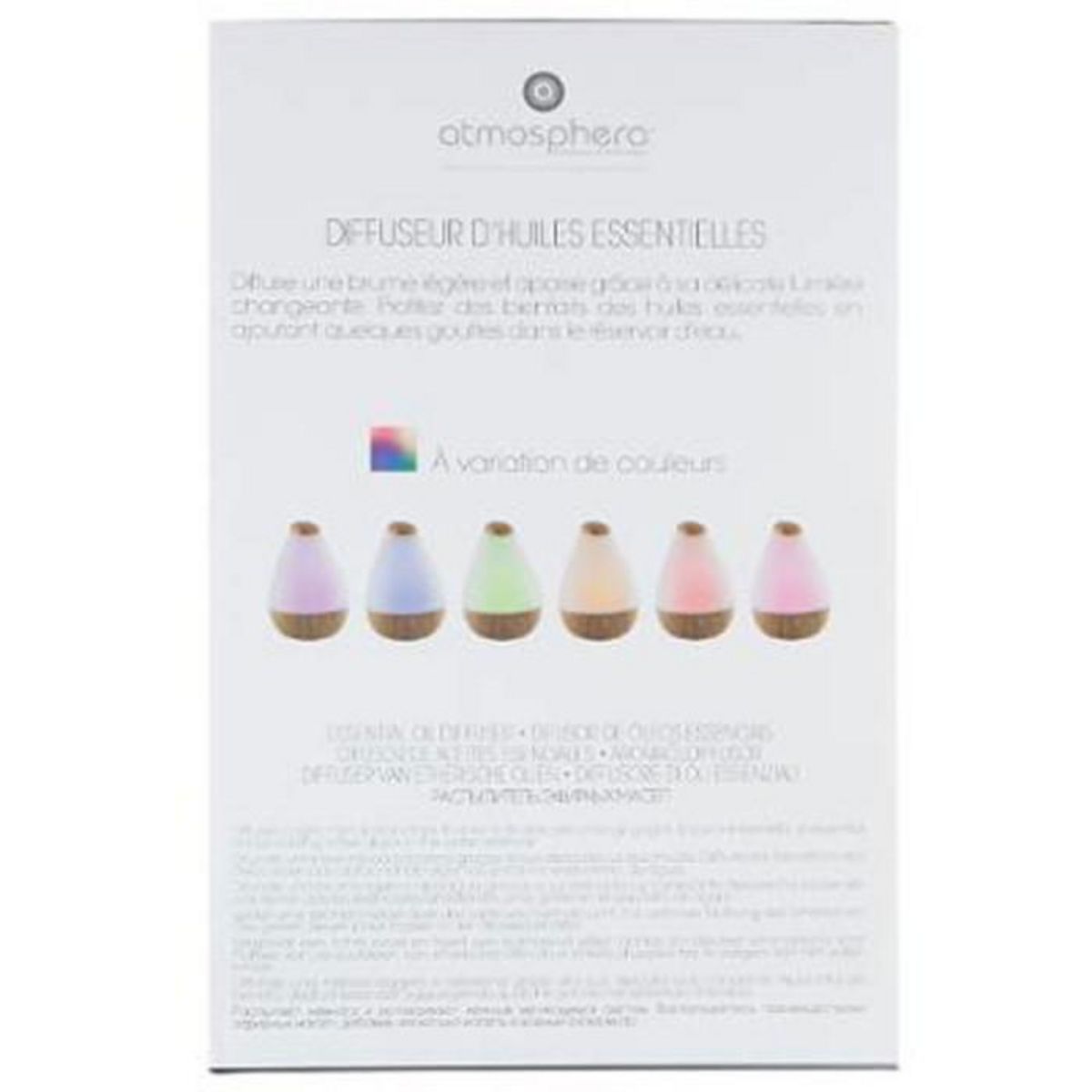 ATMOSPHERA Diffuseur d'Huiles Essentielles LED  Arlie  22cm Blanc