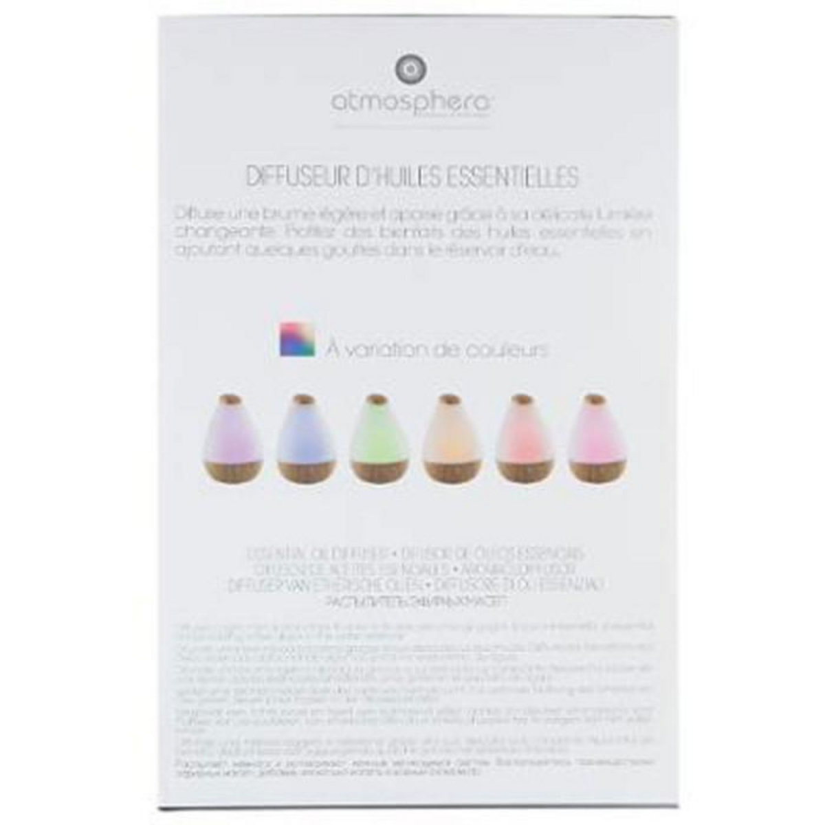 ATMOSPHERA Diffuseur d'Huiles Essentielles LED  Arlie  22cm Blanc