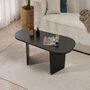 Voir la diapositive 3 : Habitat et Jardin Table basse en bois  Ovalis  - 130 x 65 x 40 cm - Bois Noir