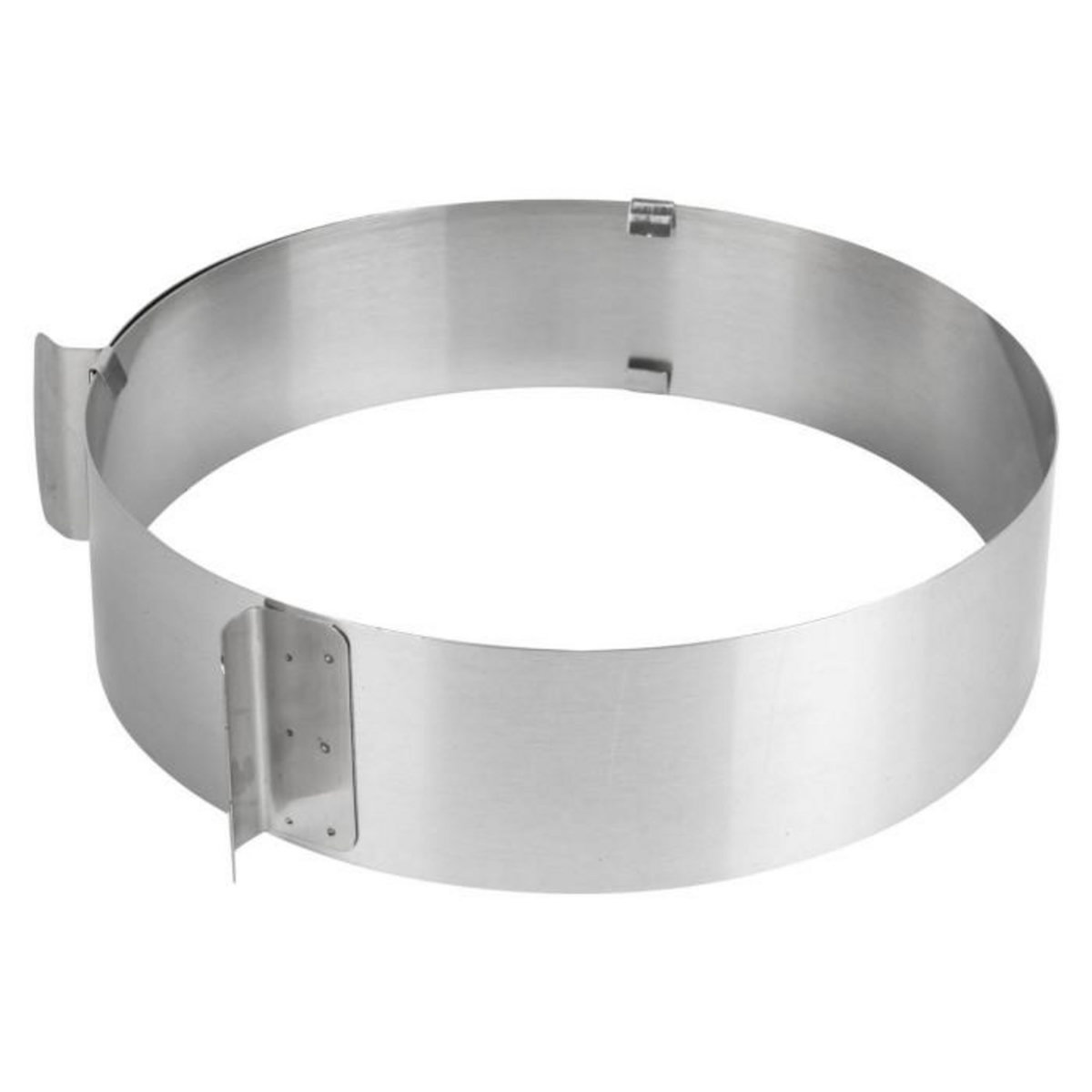 Paris Prix Cercle de Pâtisserie  Extensible  15-30cm Argent