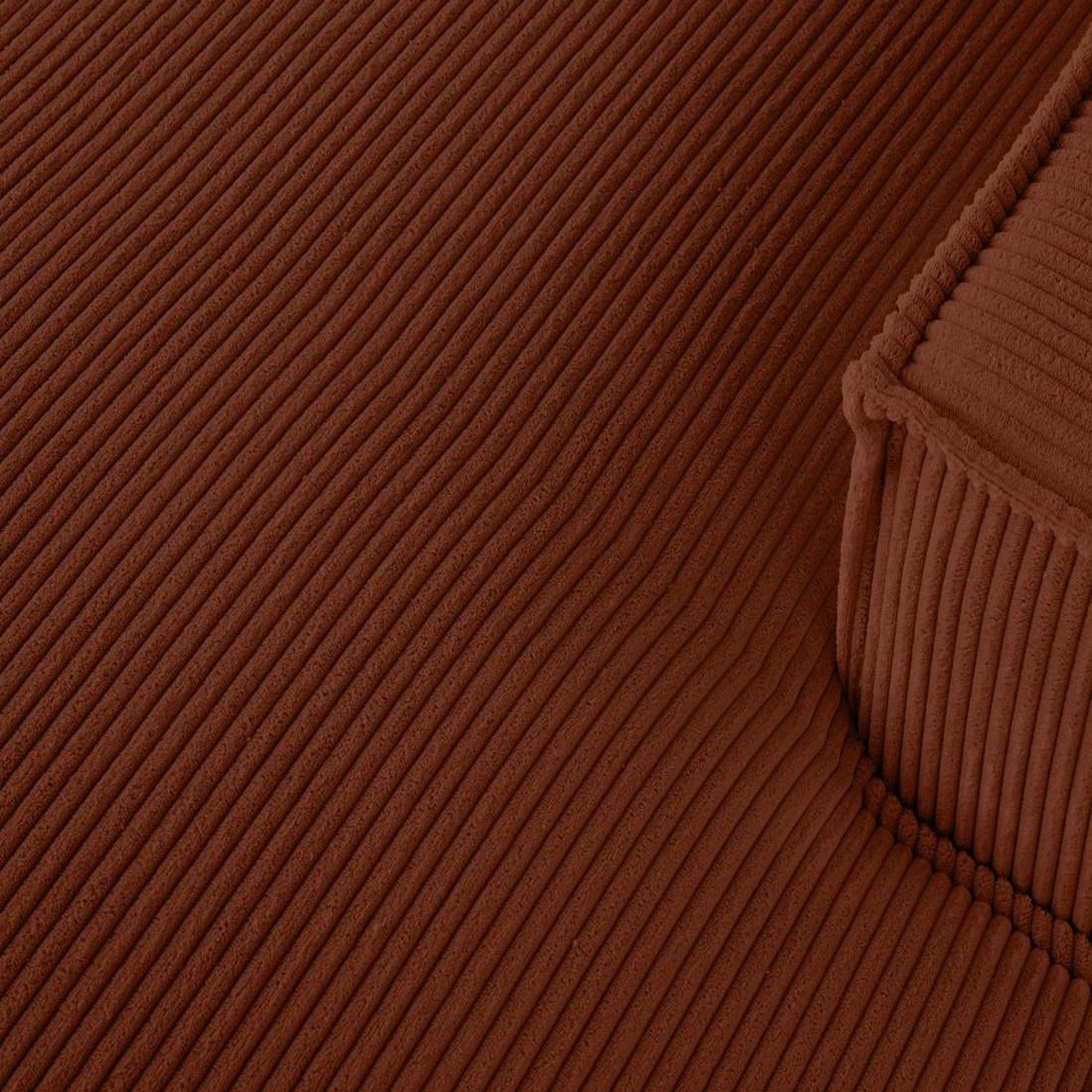 Voir la diapositive 6 : LISA DESIGN Spiaggia - canapé d'angle droit - 5 places - en velours côtelé
