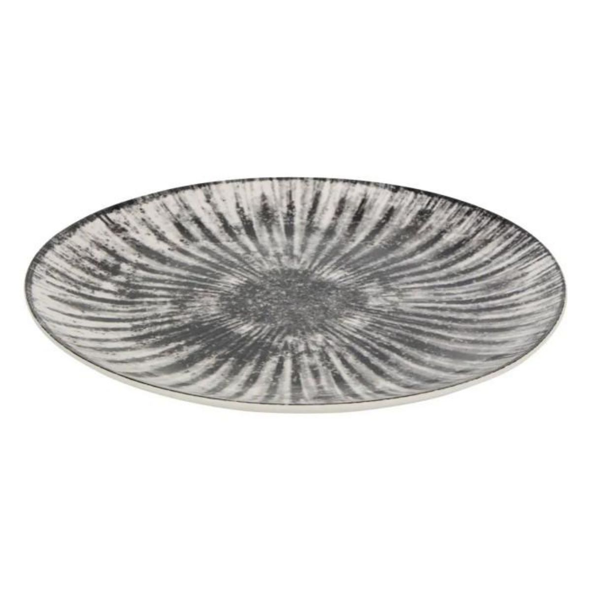 SECRET DE GOURMET Service de Table 12 Pièces  Lucie  26cm Gris