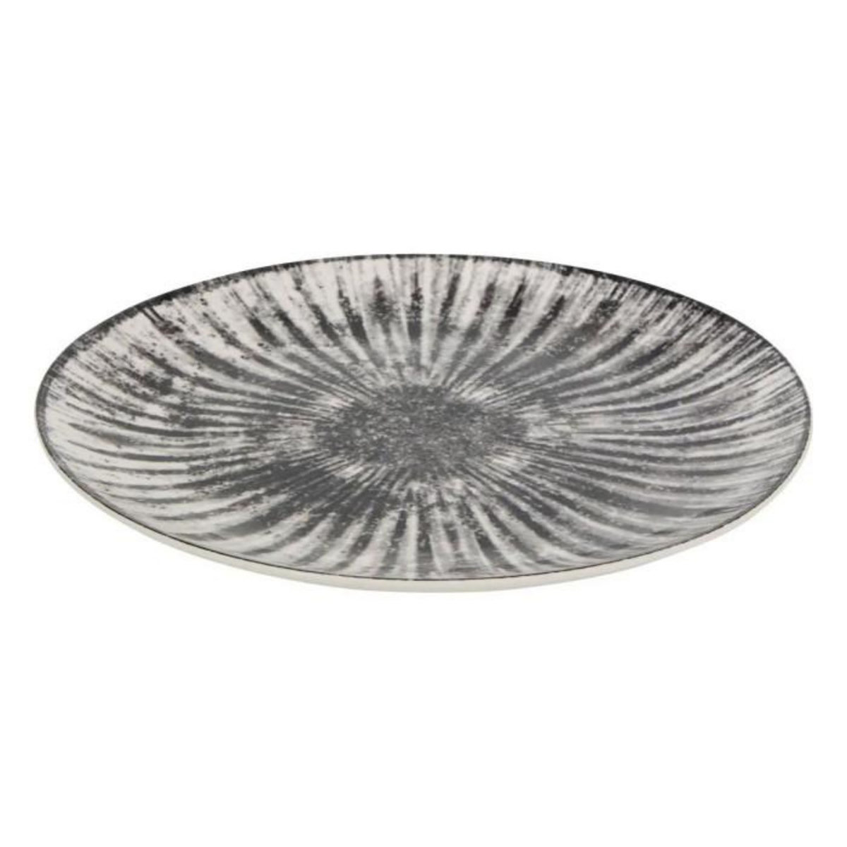 SECRET DE GOURMET Service de Table 12 Pièces  Lucie  26cm Gris