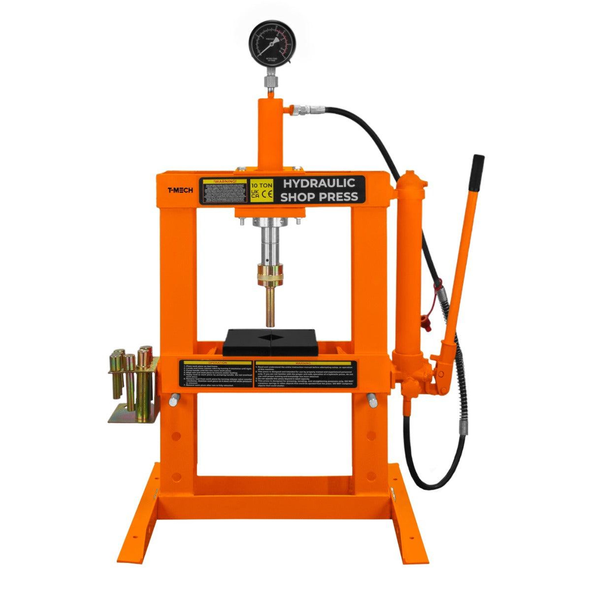 T-MECH Presse hydraulique d'atelier - 10 tonnes