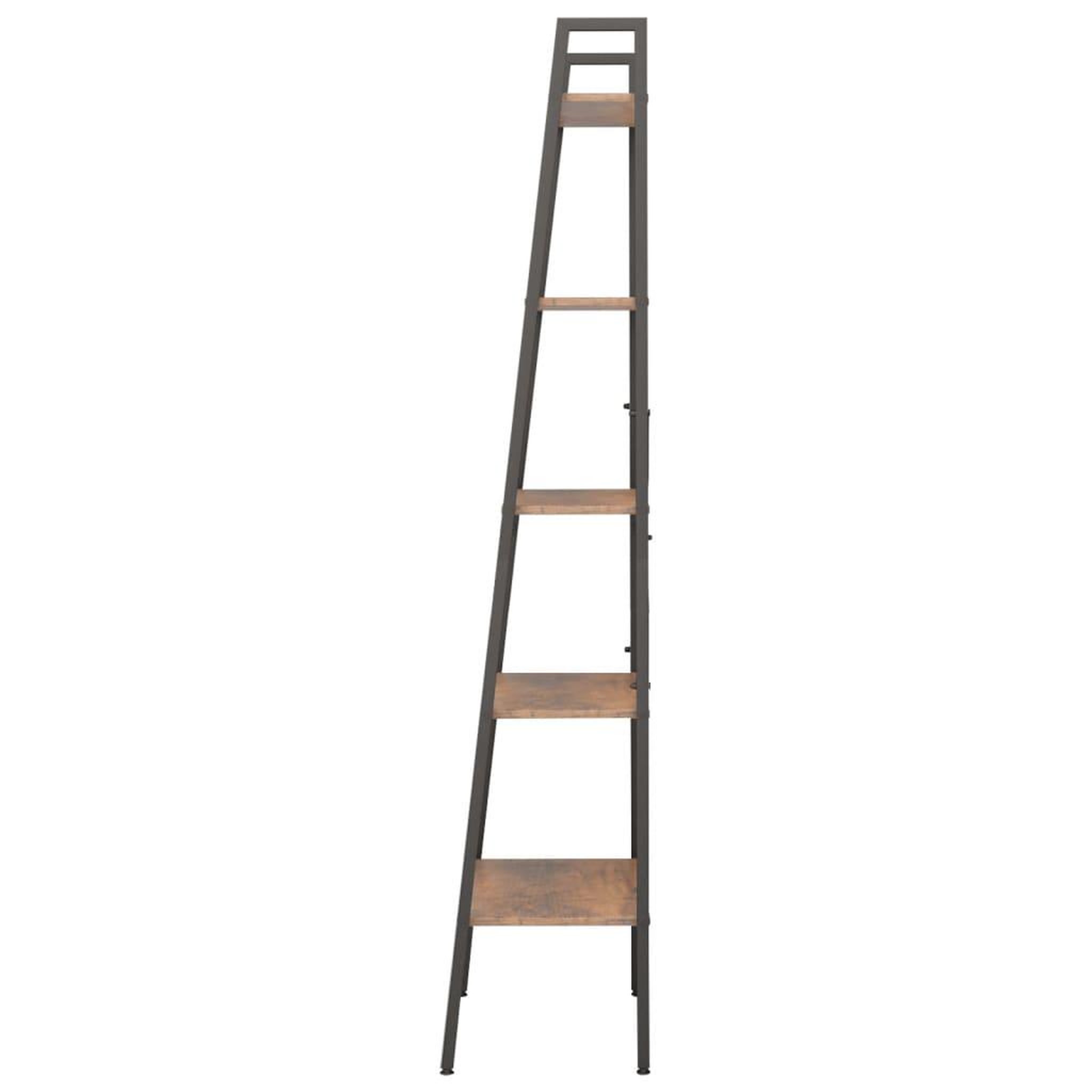Voir la diapositive 4 : VIDAXL Etagere sur pied 5 niveaux Marron fonce et noir 56x35x174 cm