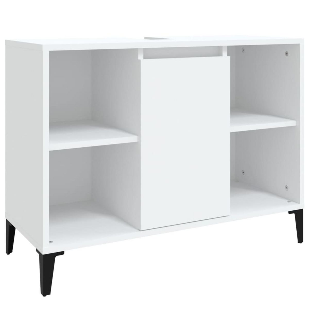 VIDAXL Meuble d'evier blanc 80x33x60 cm bois d'ingenierie