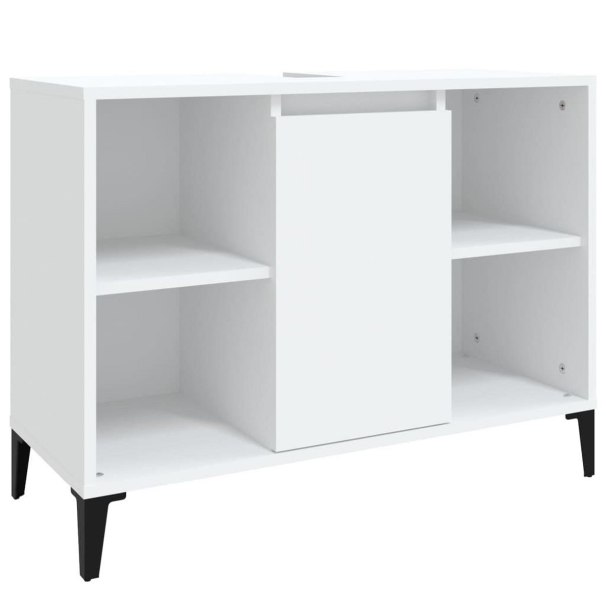 VIDAXL Meuble d'evier blanc 80x33x60 cm bois d'ingenierie
