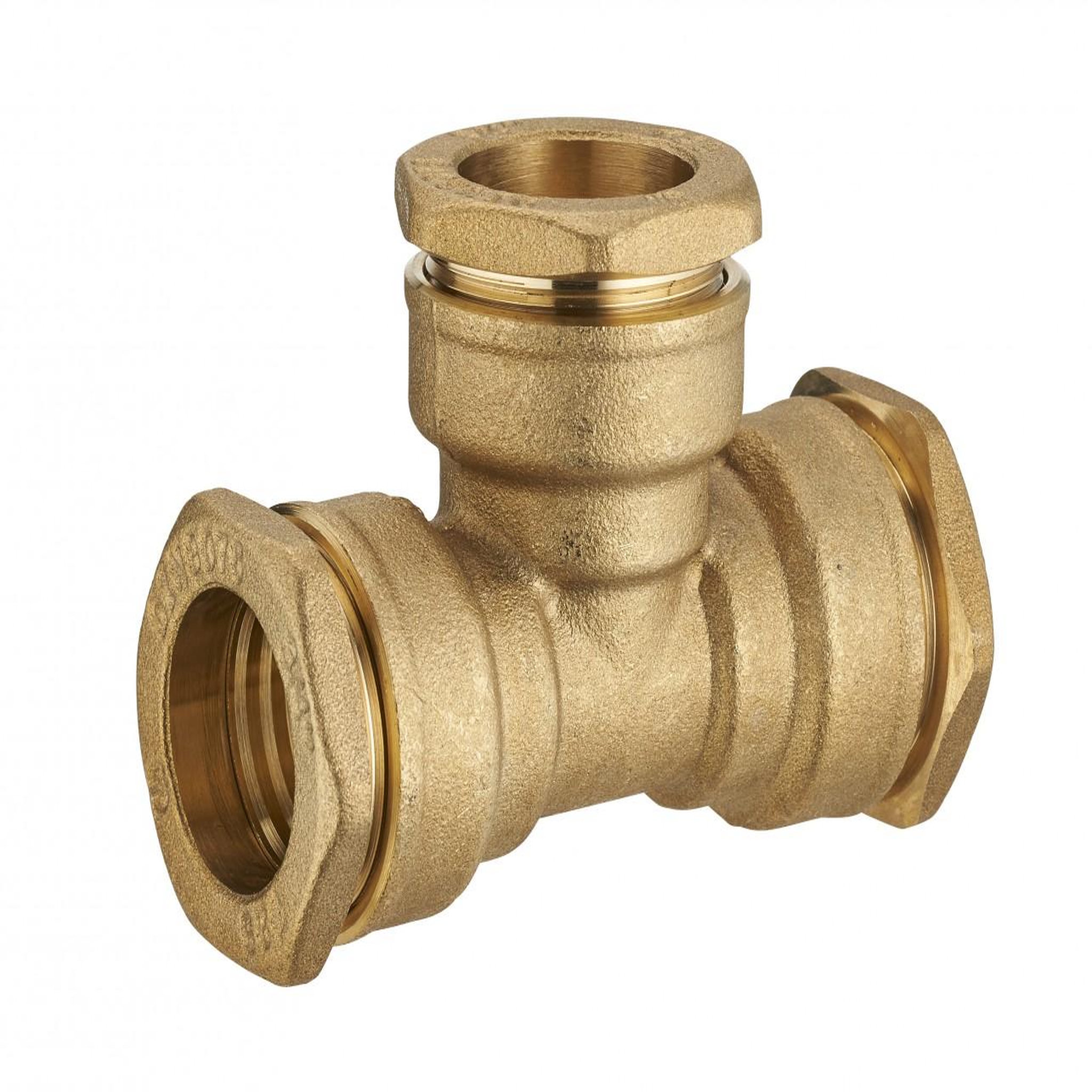 CENTRALE BRICO Raccord TE à compression laiton D.20 pour tube en polyéthylène