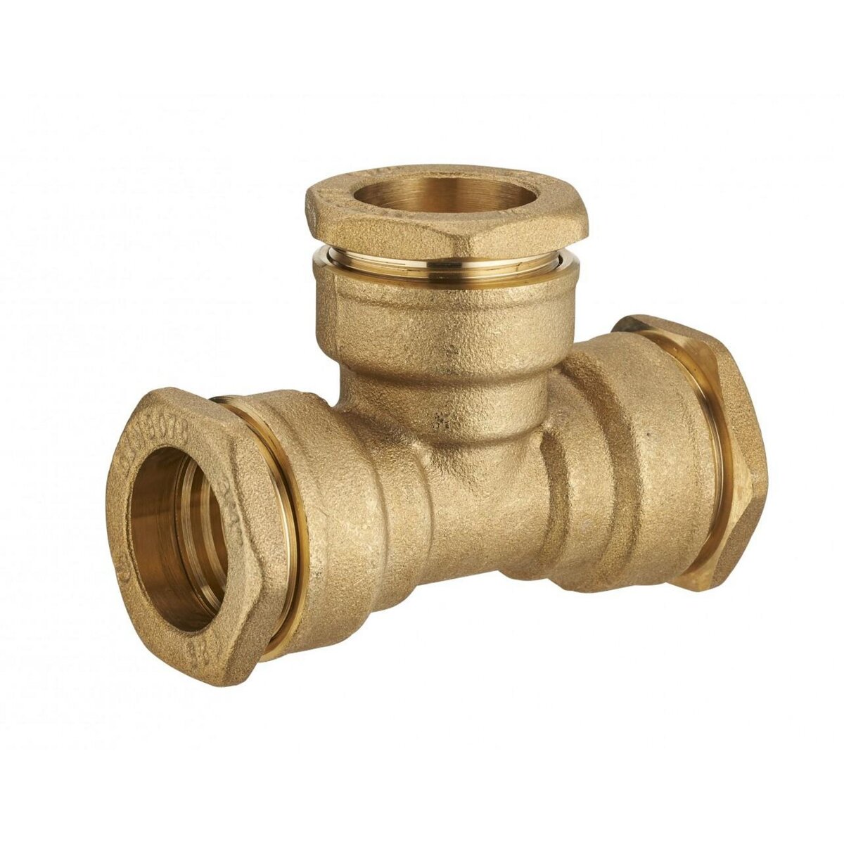 CENTRALE BRICO Raccord TE à compression laiton D.20 pour tube en polyéthylène