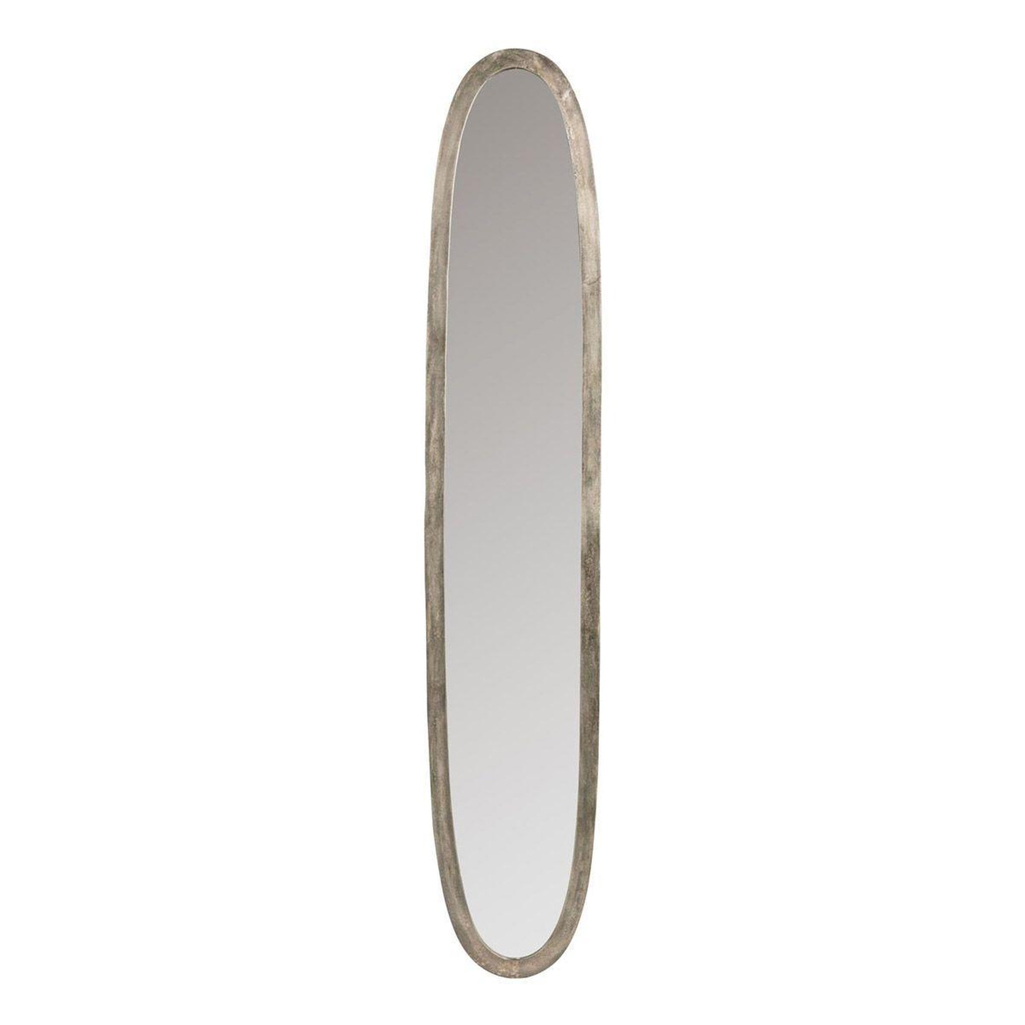 J-LINE Miroir Déco Ovale  Antique  179cm Gris
