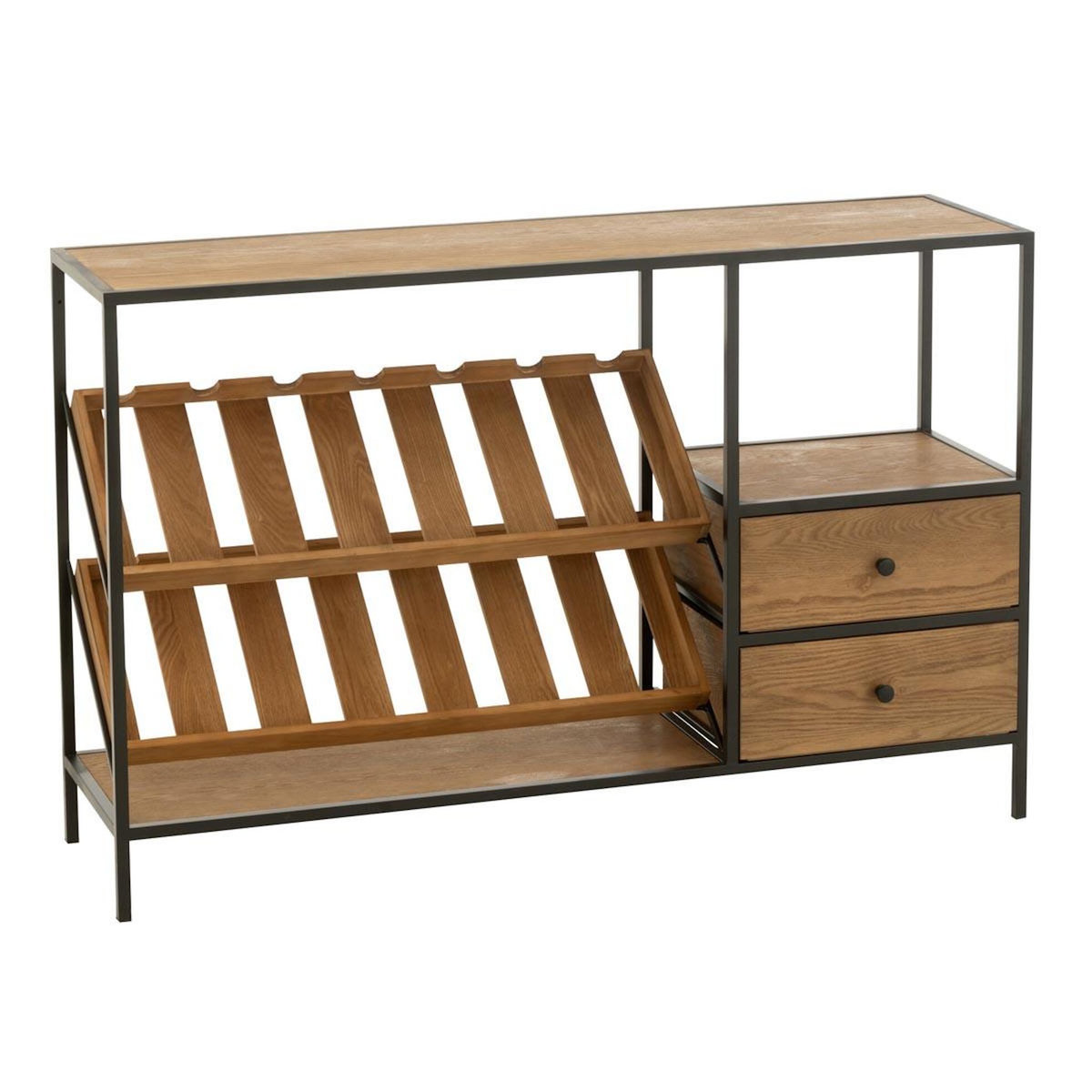 Paris Prix Meuble de Bar 14 Bouteilles  Wine  120cm Naturel