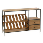Paris Prix Meuble de Bar 14 Bouteilles  Wine  120cm Naturel