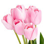Voir la diapositive 2 : ATMOSPHERA Bouquet de Fleurs Artificielles  Tulipes  48cm Rose