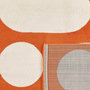 Voir la diapositive 3 : SWEEEK Tapis intérieur JOYCE orange, motif moderne