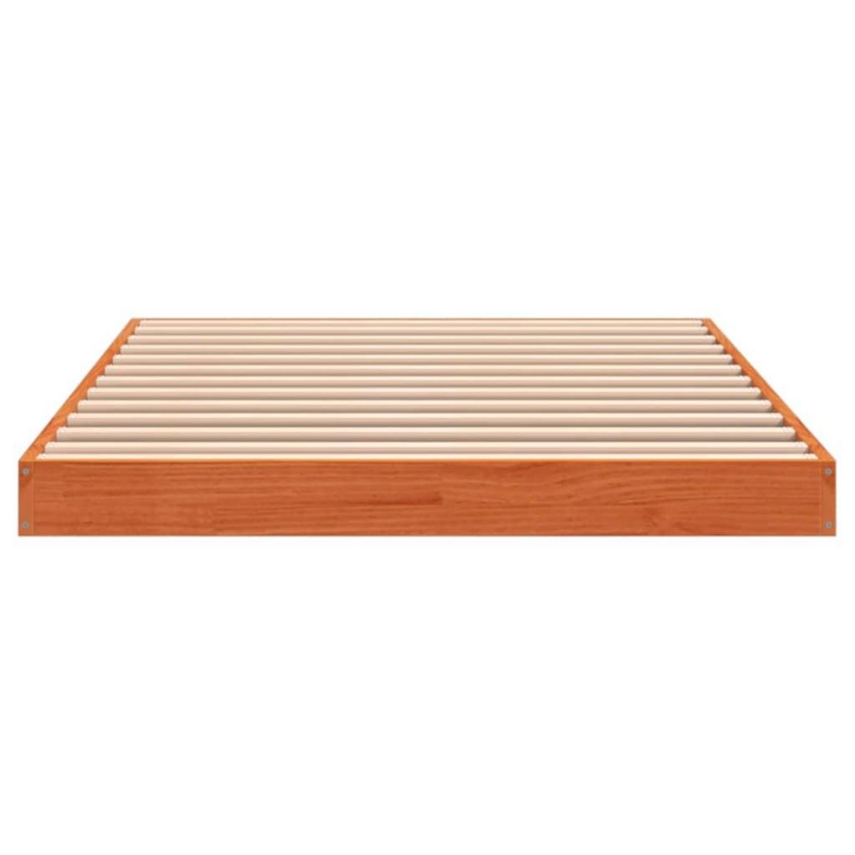 VIDAXL Cadre de lit sans matelas cire marron 90x190 cm bois pin massif