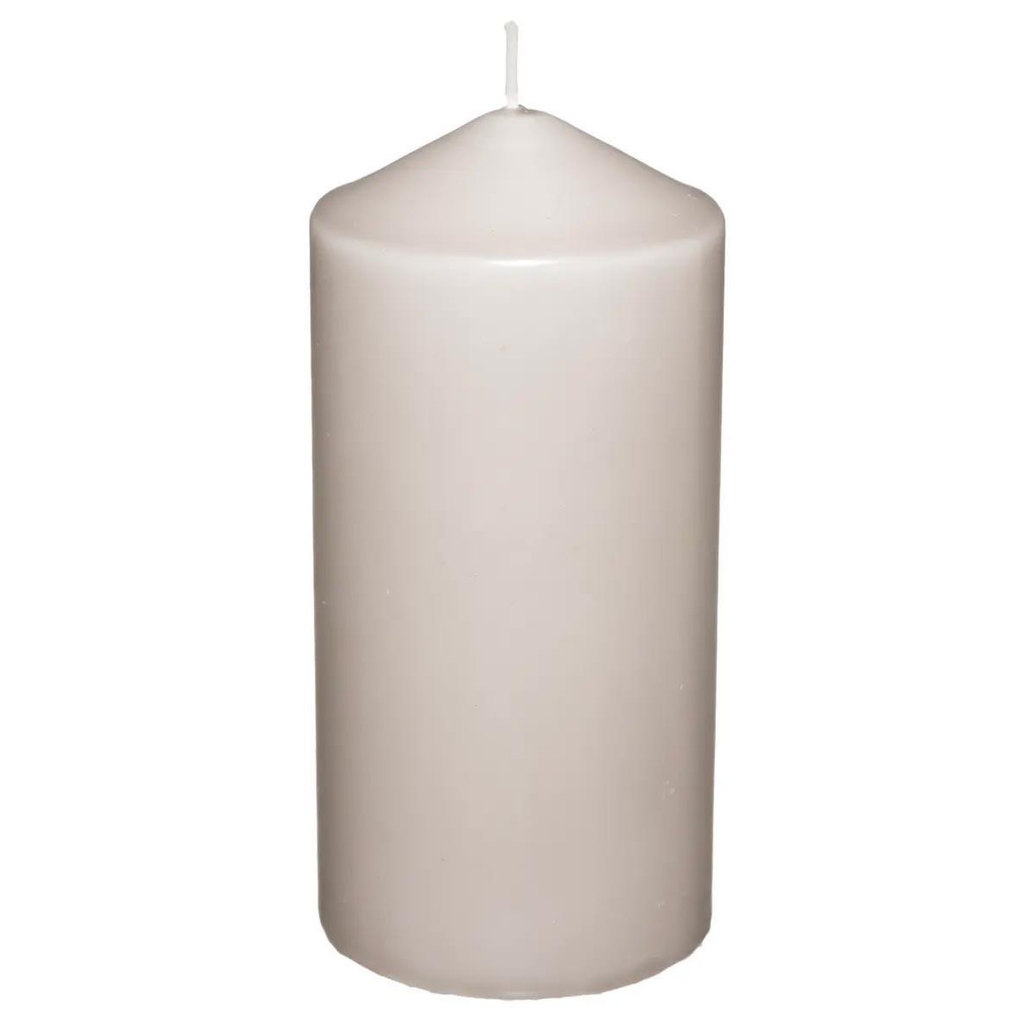 COMPTOIR DE LA BOUGIE Bougie cylindrique  hugo  14cm taupe