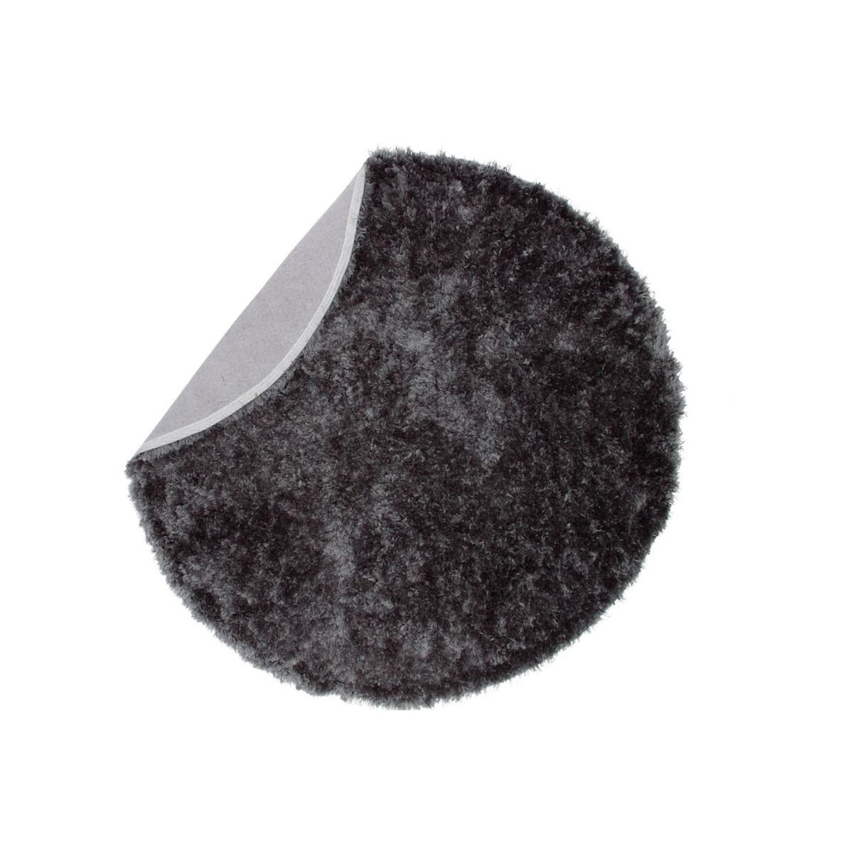 Paris Prix Tapis Rond Design  Natta  200cm Gris Foncé
