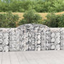 Voir la diapositive 1 : VIDAXL Paniers a gabions arques 11 pcs 300x30x100/120 cm fer galvanise