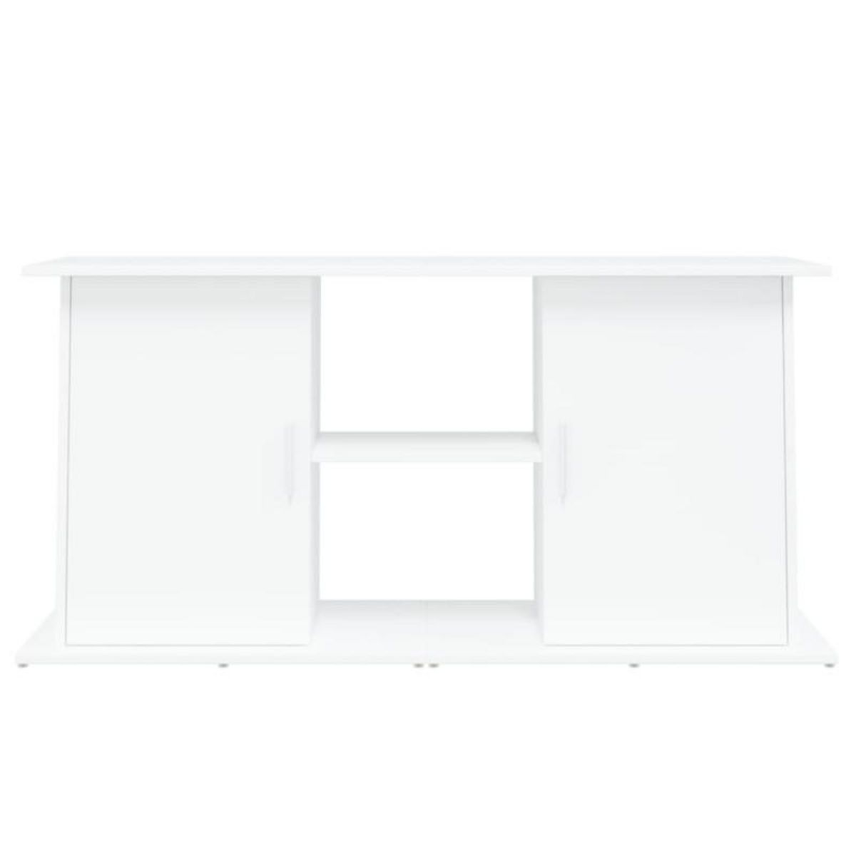 VIDAXL Support pour aquarium blanc 121x41x58 cm bois d ingénierie