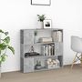 Voir la diapositive 3 : VIDAXL Bibliotheque/Separateur de piece Gris beton 100x24x94 cm
