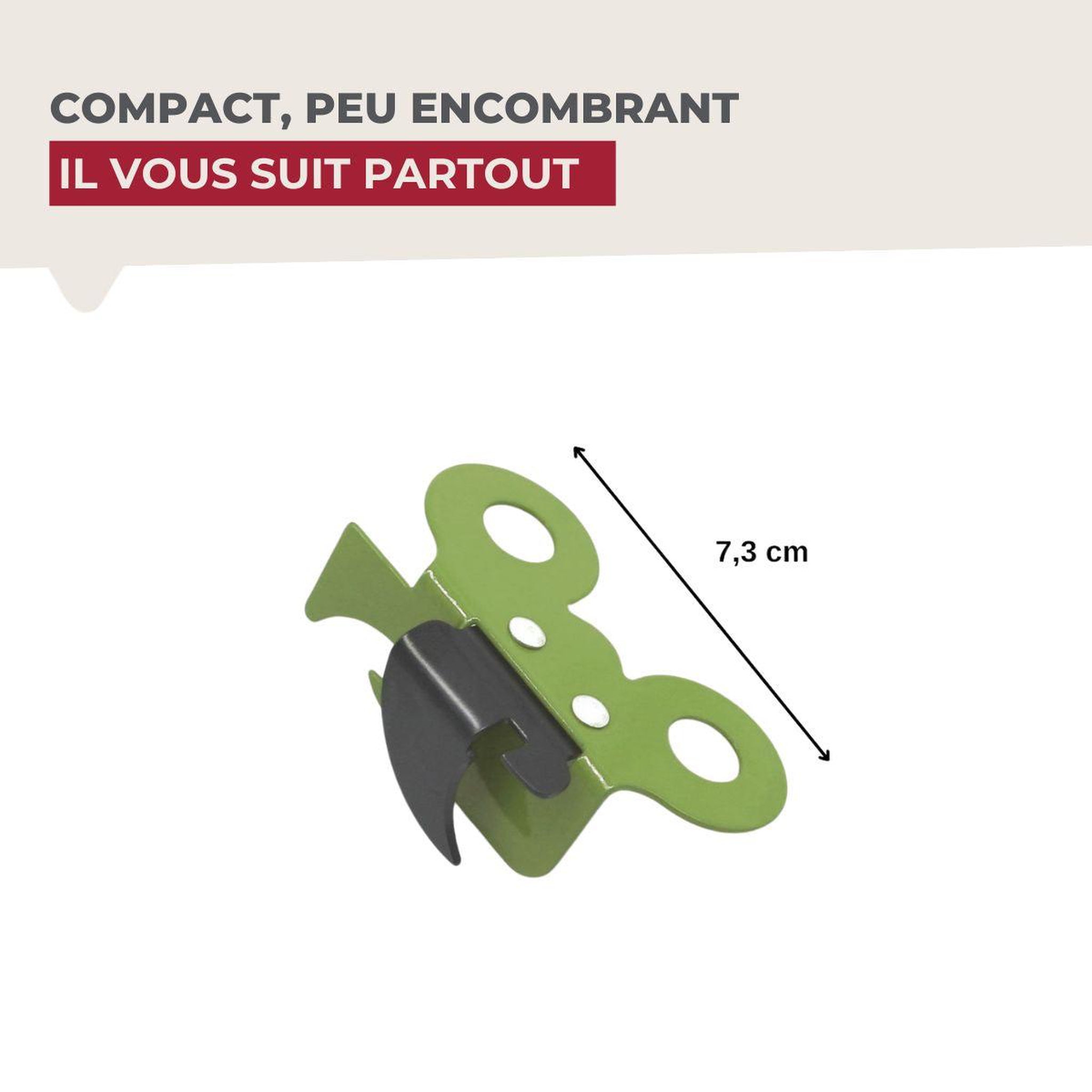Voir la diapositive 3 : Fackelmann Ensemble de 3 ouvre-boîte manuel papillon fackelmann