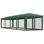 Voir la diapositive 5 : VIDAXL Tente de fete et 10 parois laterales en maille Vert 3x12 m PEHD