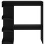 Voir la diapositive 5 : VIDAXL Table de bar avec etagere de rangement Noir Bois d'ingenierie