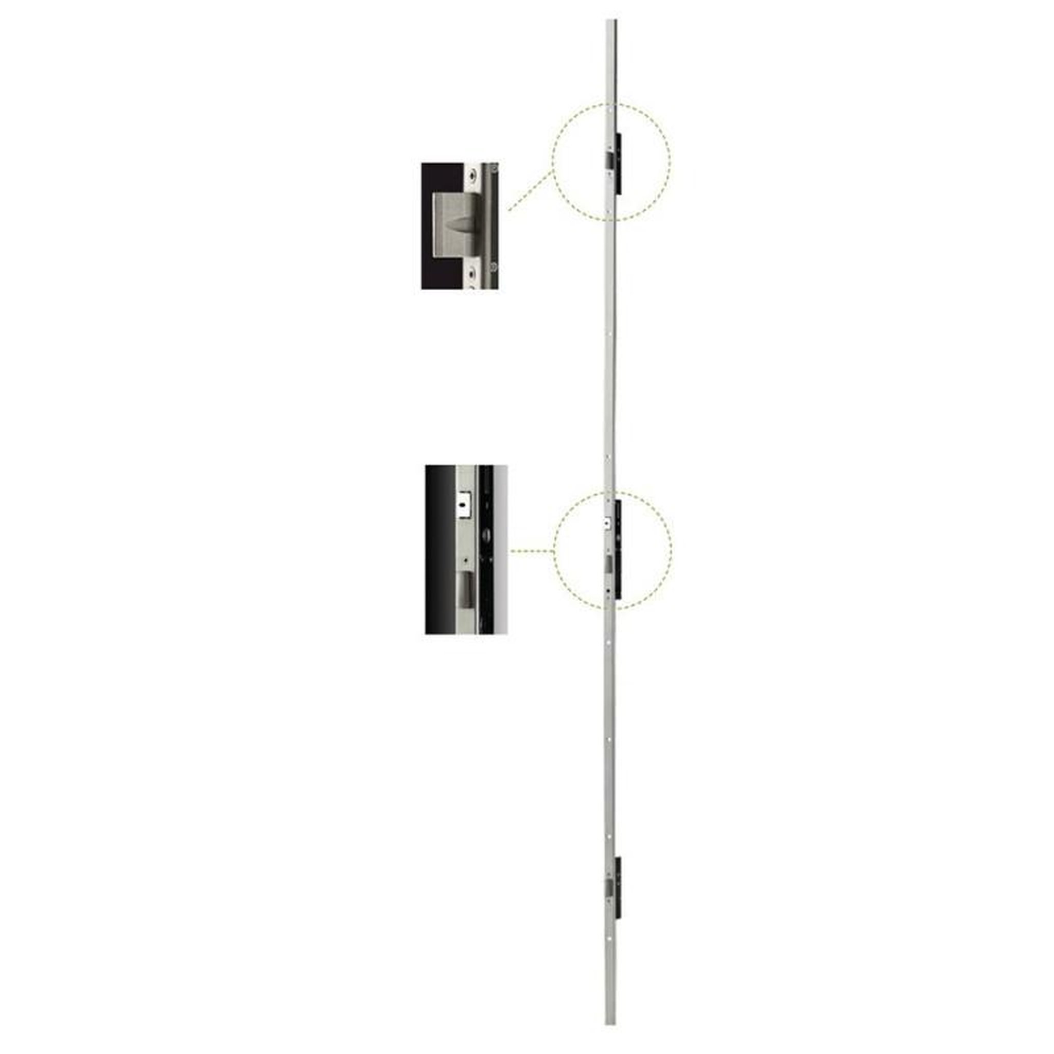 ISEO Serrure 3 points à larder PERFORMA Axe 35mm avec têtière plate ISEO 7232013528