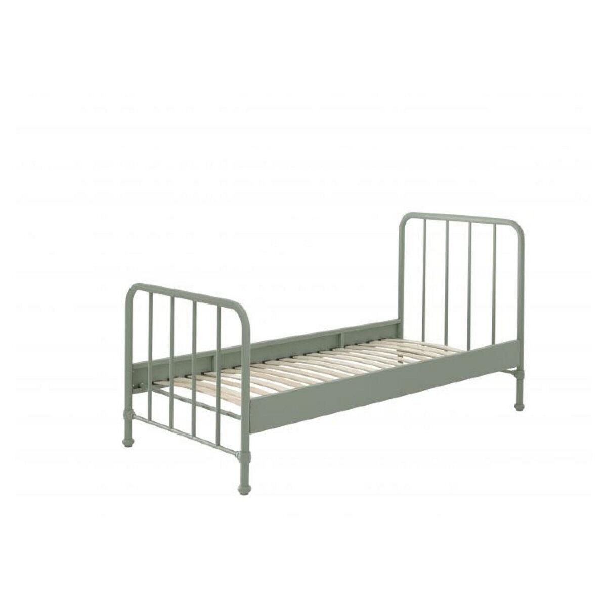 Vipack Lit et chevet 90x200 vert Bronxx