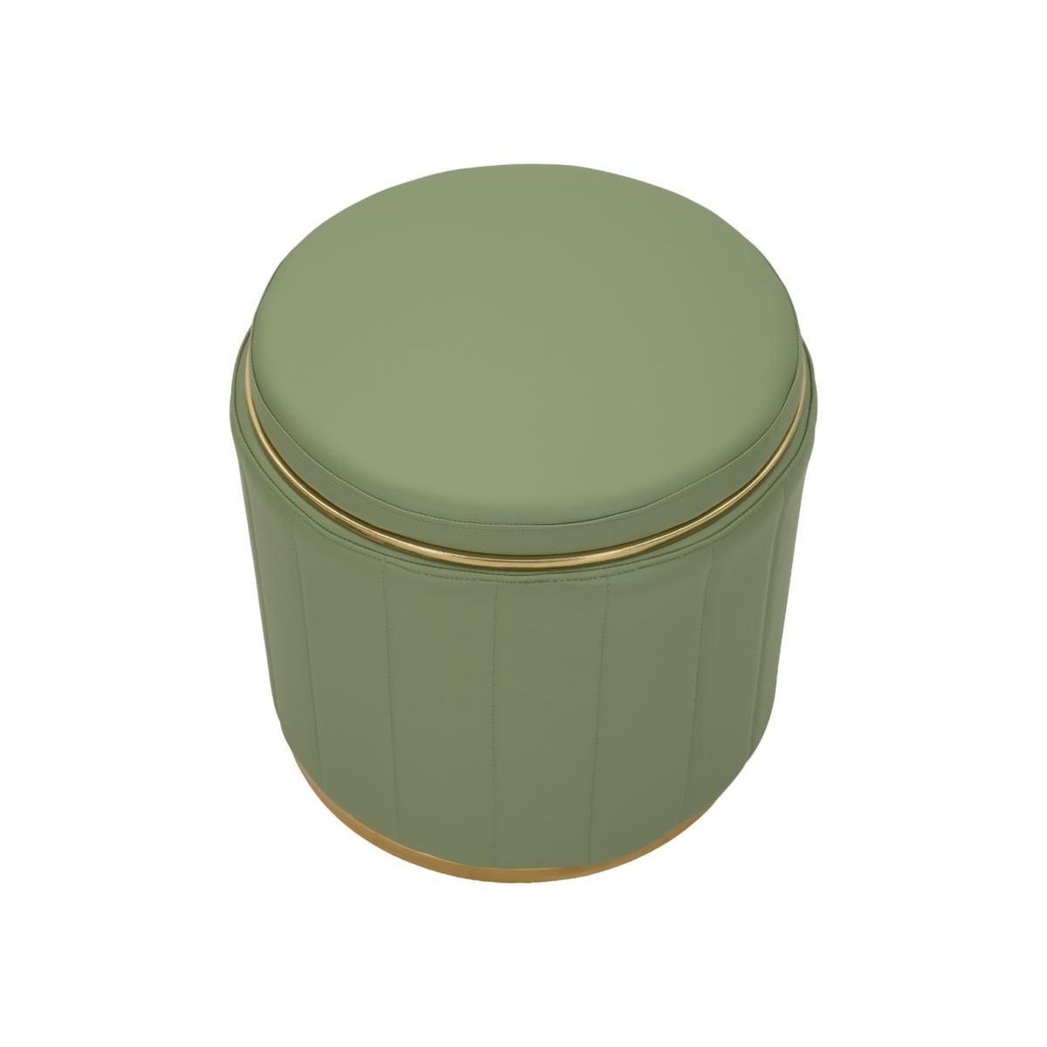 Voir la diapositive 2 : Paris Prix Pouf coffre design  london  46cm vert