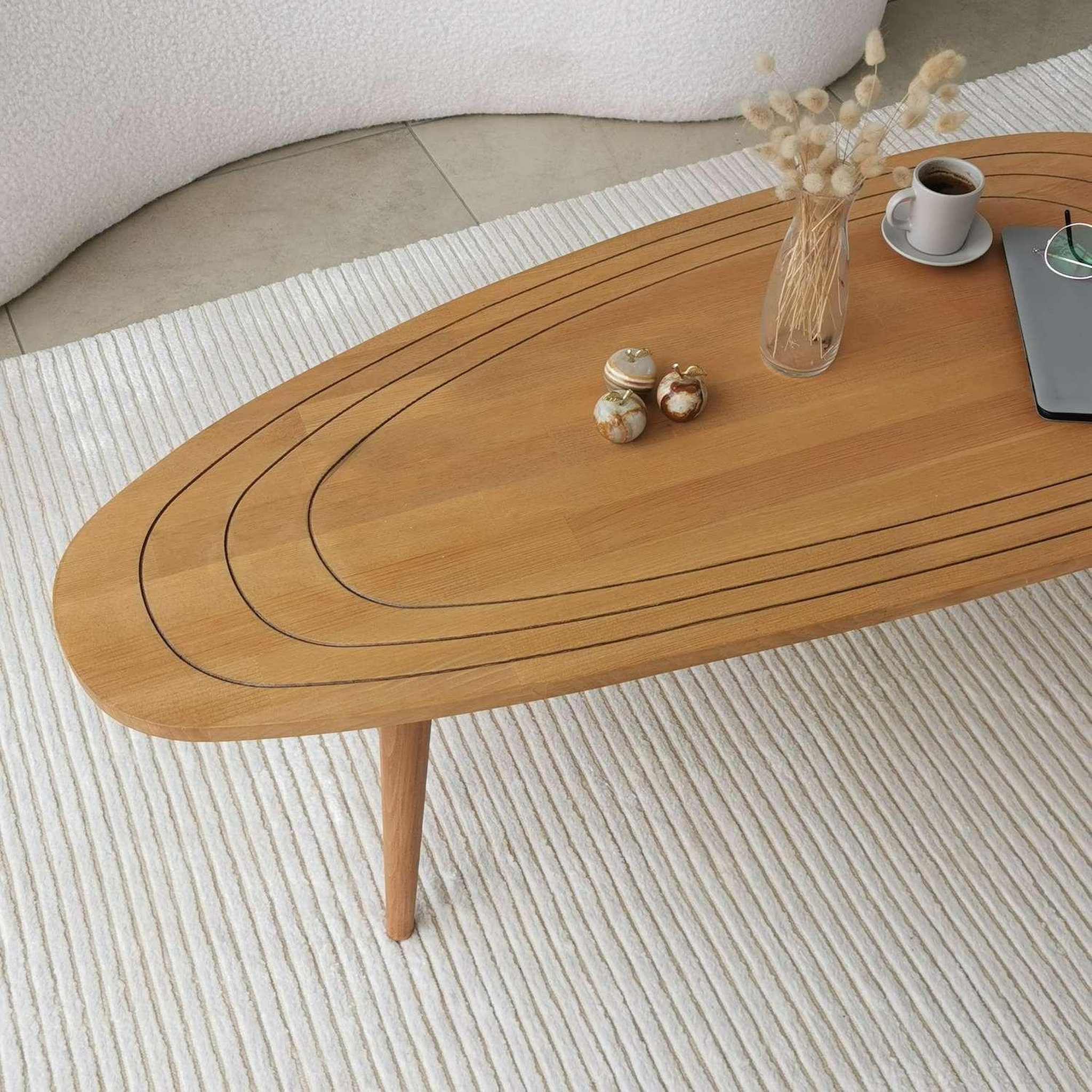Voir la diapositive 4 : TOILINUX Table basse Théodore en bois massif