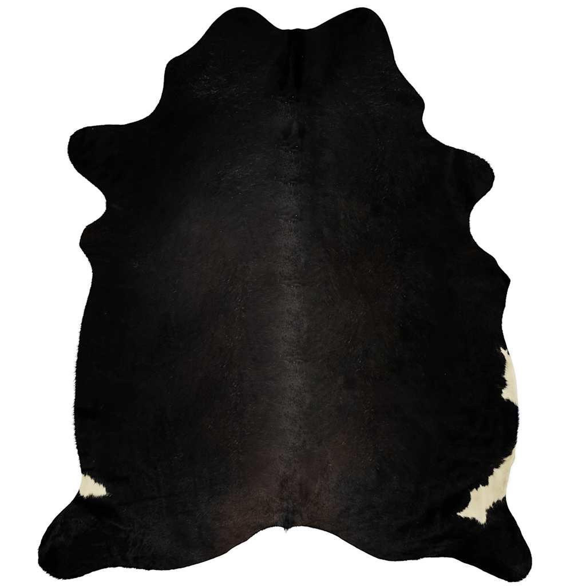 Voir la diapositive 5 : VIDAXL Tapis en peau de vache veritable noir 180x220 cm