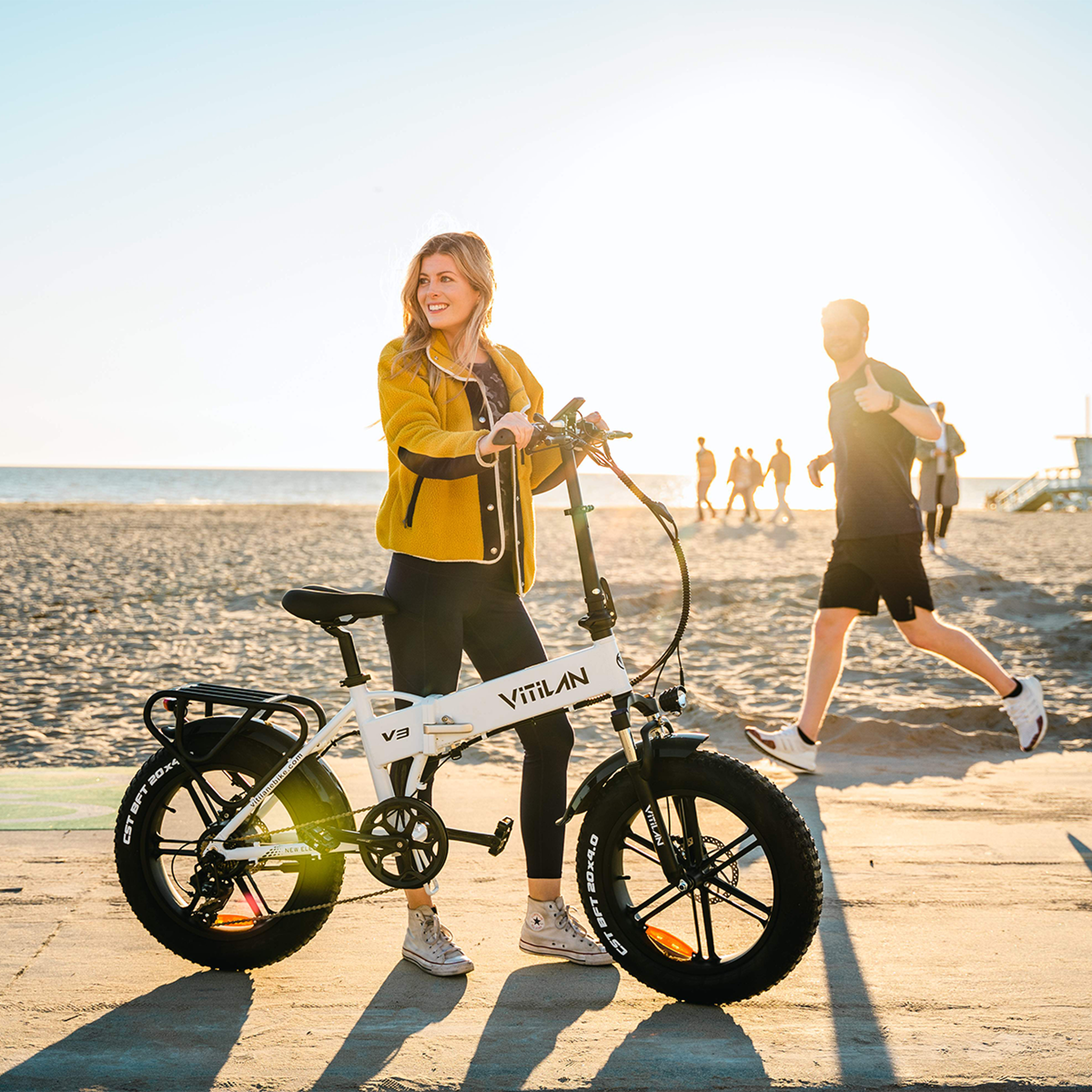 Voir la diapositive 4 : VITILAN Vélo électrique tout-terrain pliable Vitilan V3 2.0