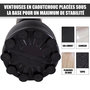 Voir la diapositive 6 : HOMCOM HOMCOM Sac de frappe boxe sur pied punching ball autoportant adulte enfant H1,65 m cibles de touche ventouses antidérapantes noir rouge