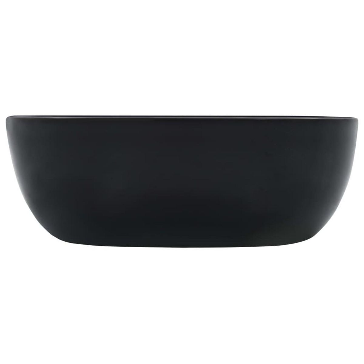 VIDAXL Lavabo 42,5x42,5x14,5 cm Ceramique Noir