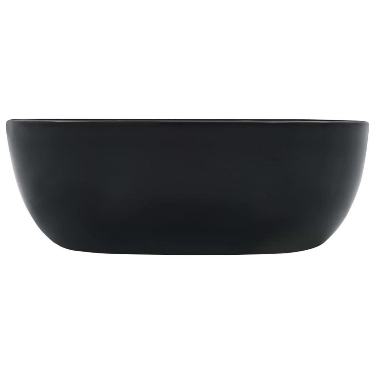 VIDAXL Lavabo 42,5x42,5x14,5 cm Ceramique Noir