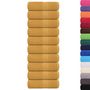 Voir la diapositive 2 : VIDAXL Serviettes de visage 10 pcs doré 30x30 cm 360 g m² 100% coton