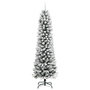 Voir la diapositive 2 : VIDAXL Sapin de Noël artificiel mince avec neige floquée 120 cm PVC PE