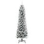 Voir la diapositive 2 : VIDAXL Sapin de Noël artificiel mince avec neige floquée 120 cm PVC PE