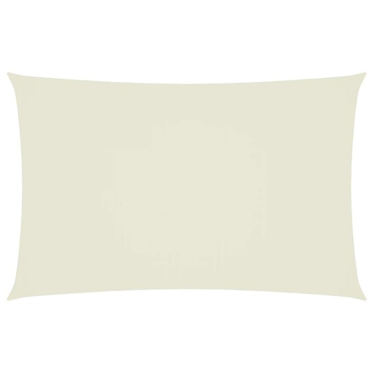 VIDAXL Voile de parasol tissu oxford rectangulaire 5x8 m creme